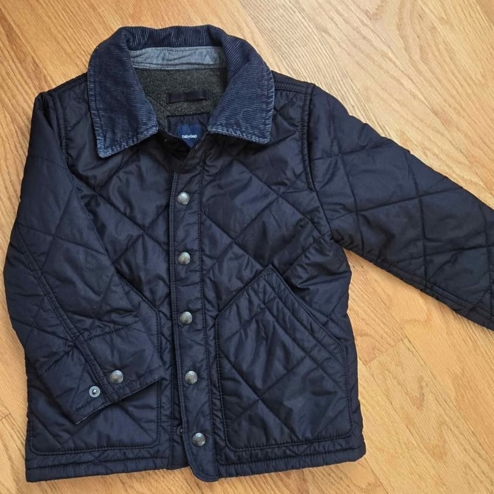 GAP Dark Blue Quilted Kids Puffer Jacket